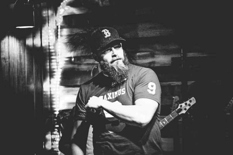 grayscale photo of man in t shirt